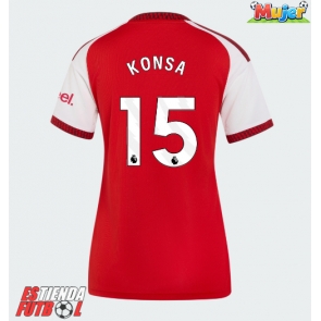 Arsenal Ezri Konsa #15 Primera Equipación Mujer 2026-27 Manga Corta